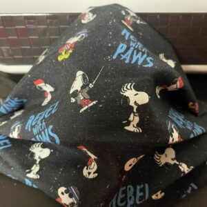 Snoopy Rebel with Paws Face Mask