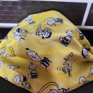 Yellow Peanuts Snoopy Face Mask