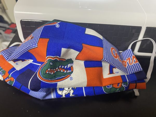 Florida Gators Face Mask #Gators - A face mask for Florida Gator fans - Orange and Blue. #Florida
