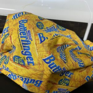Butterfinger Face Mask - That yummy candy bar - show off your love for Butterfinger Candy with this face mask #Butterfinger
