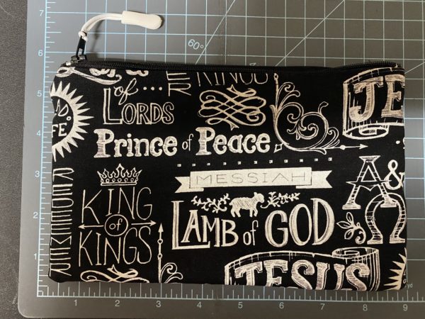 Names of Jesus Zipper Pouch - This is a zipper pouch that features the names of Jesus on it. #ZipperPouch