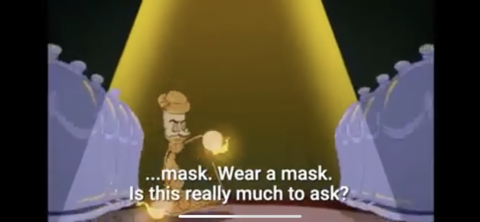 Wear A Mask parody for Be Our Guest