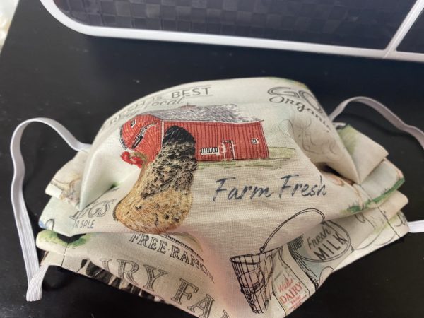Farm-Themed Face Mask - Here is a face mask for you country folks on the farm. (More of a Dairy Farm themed) #Farm #FarmFaceMask