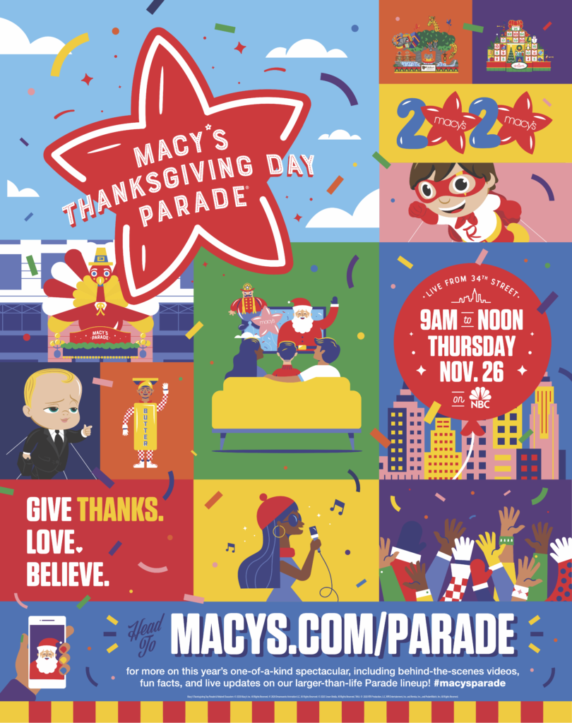 Macy’s And The City Of New York Announce Plan For Macy’s Thanksgiving Day Parade Celebration - Macy’s and the City of New York announced details of the reimagined plan for the safe production of Macy’s Thanksgiving Day Parade® celebration. For the first time in its more than 90-year history, the annual Macy’s Parade will be modified to safely bring the magic to ... #MacysParade