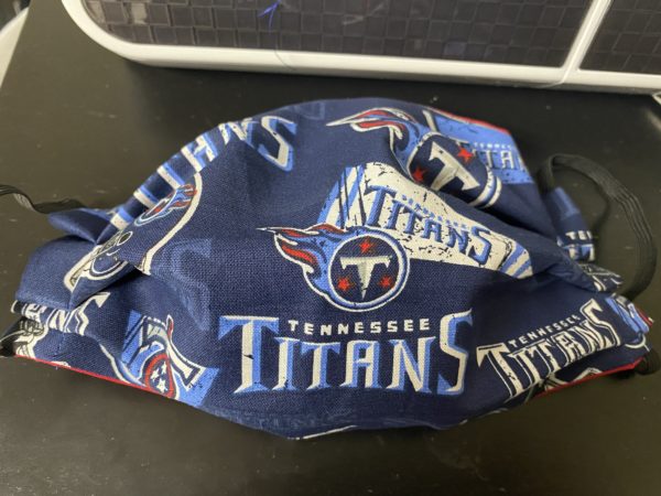 Tennessee Titans Face Mask- a face mask for you Tennessee Titans fans. #Titans #TNTitans #TennesseeTitans
