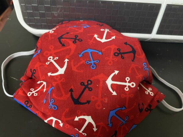 Anchor Face Mask a great nautical face mask with anchors on it. #Anchor #Nautical