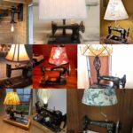 Sewing Machine Lamps - here some creative lamps made from antique sewing machines. #SewingMachines #Sewing