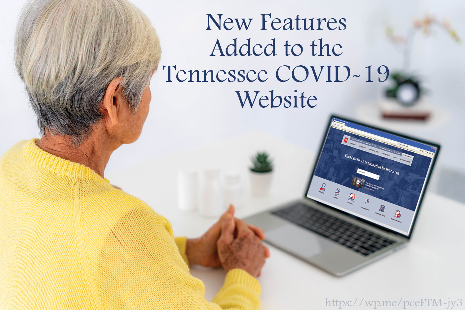 The COVID19.tn.gov website provides a simple tool for Tennesseans to find their phase in Tennessee’s COVID-19 Vaccination Plan. Updates to this tool make it easier for eligible users to request a vaccination appointment with their county health department. Find the tool at https://covid19.tn.gov/covid-19-vaccines/eligibility/.