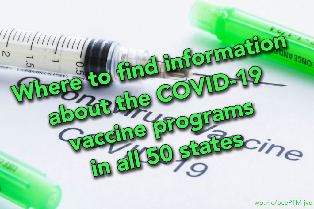 Where to find information about the COVID-19 vaccine programs in all 50 states - The rollout of COVID-19 vaccines varies by state, and below is where residents of all 50 states, as well as Washington, D.C. and Puerto Rico, can go to learn about being vaccinated. #COVID19 #COVID19Vaccine
