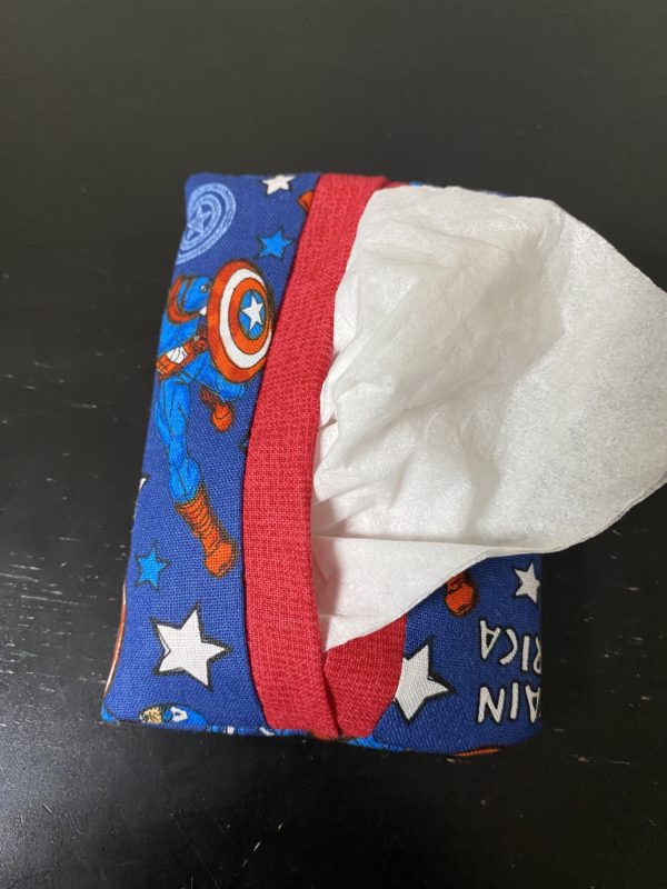 Captain America Pocket Tissue Holder - Let Captain America hold your pocket tissues in this pocket tissue holder featuring Captain America. #CaptainAmerica #Marvel