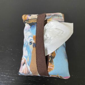 Cow Faces Pocket Tissue Holder - Multiple types of cow faces are on this pocket tissue holder. Great for anyone who likes cows, collects cows, dairy farmers, or cattle farmers. #Cow #Cows