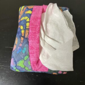 Colorful Swirl Pocket Tissue Holder - Let this colorful swirls hold your tissues in your pocket.