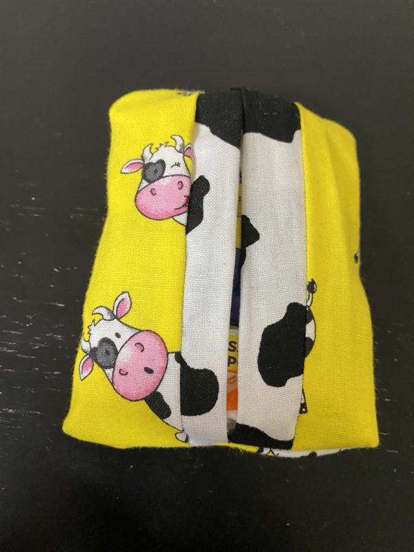 Holstein Cow Pocket Tissue Holder - This Holstein cow can hold those pocket tissue packets for you. #Cows #HolsteinCows