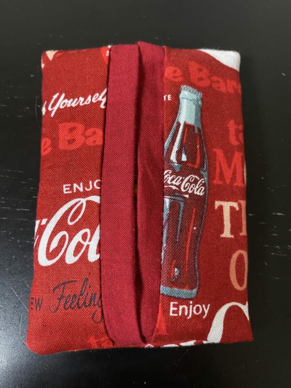 Coke Pocket Tissue Holder - A Coke-themed pocket tissue holder. #Coke