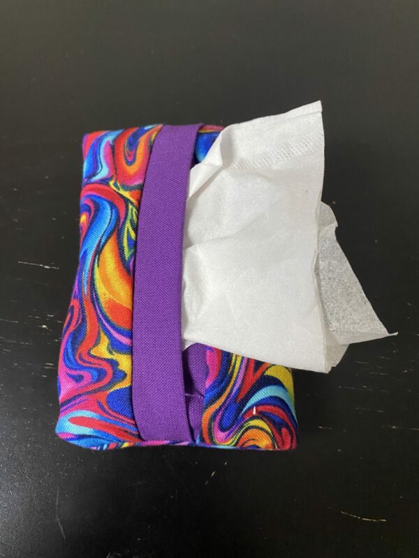 Colorful Swirl Pocket Tissue Holder - carry your tissues in your pocket in this colorful swirl.