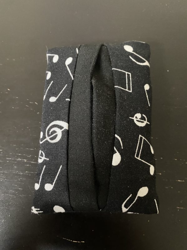 Music Note Pocket Tissue Holder - Hold your pocket tissues in this music note pocket tissue holder. #Music #MusicNotes