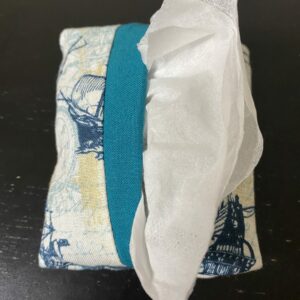 Naval Ship Pocket Tissue Holder - This pocket tissue holder has naval ships on it to hold your tissues.