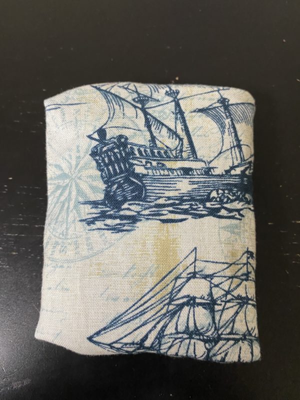 Naval Ship Pocket Tissue Holder - This pocket tissue holder has naval ships on it to hold your tissues.