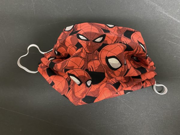 Spider-Man Face Mask - Here is a face mask with the mask of Spider-Man on it. #Spiderman