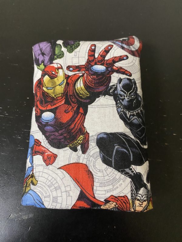 Avengers Unite Pocket Tissue Holder - The Marvel Avengers unite in holding your pocket tissues. #Avengers #Marvel #IronMan #BlackWidow #BlackPanther #CaptainAmerica #Thor #Hulk