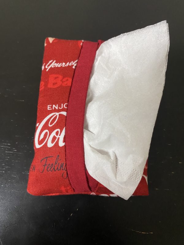 Coke Pocket Tissue Holder - A Coke-themed pocket tissue holder. #Coke