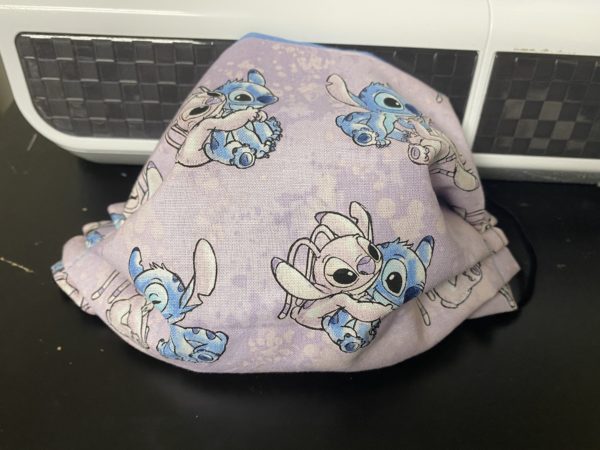 Stitch and Angel Face Mask - This face mask has both Stitch and Angel, Stitch's love on it. #Stitch #Angel