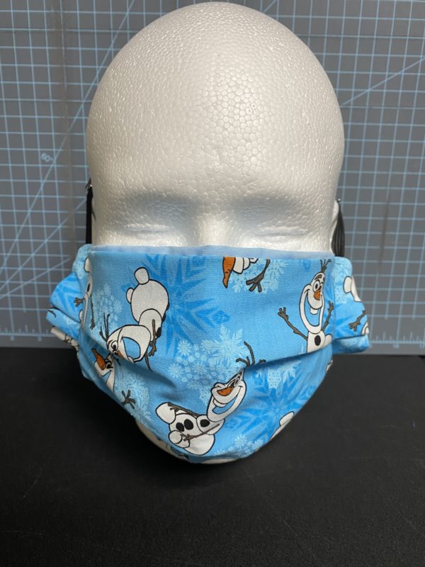 Olaf Face Mask - A Face Mask with the loved snowman from Frozen, Olaf. #Olaf #Frozen