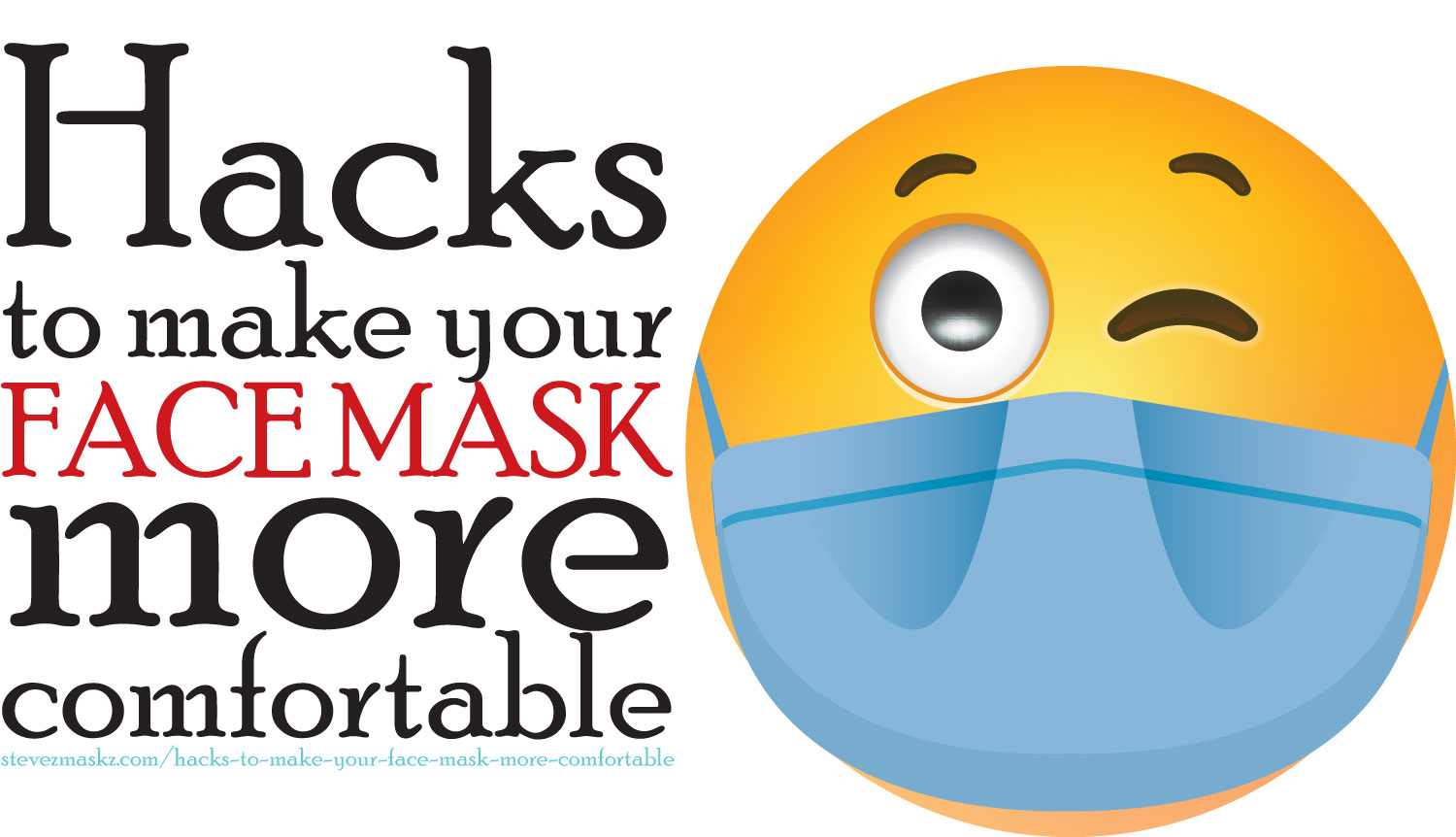 Hacks to make your face mask more comfortable - Here are some hacks and tips that could help make wearing your face mask more comfortable. #facemasks