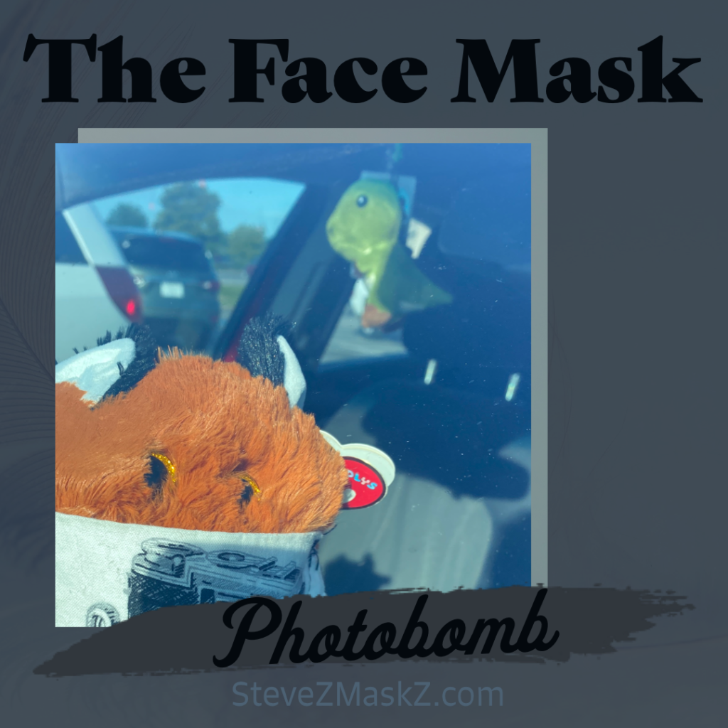 The Face Mask Photobomb - Yes I Van the T-Rex photobombed Fred one of the lovies! #Photobomb