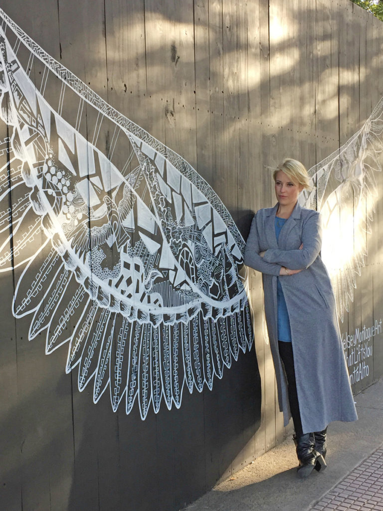  Artist Kelsey Montague poses with one of her pieces of artwork - a mural in Argentina - Knoxville's Pandemic Memorial to be 'Place of Solace and Healing' - Knoxville Mayor Indya Kincannon has partnered with Dogwood Arts to commission a permanent public memorial to remember the more than 600 Knox County friends and family members whom we’ve lost to COVID-19. The memorial is also a tribute to the community wide sacrifices and heroic efforts taken to safeguard our most vulnerable residents during the pandemic.