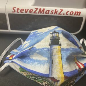 Lighthouses Face Mask - Here is another face mask with lighthouses on it. #Lighthouses