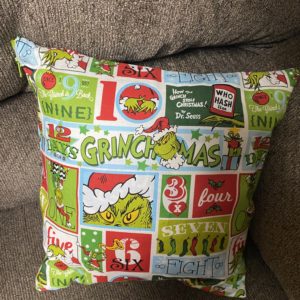 Grinch Decorative Pillow