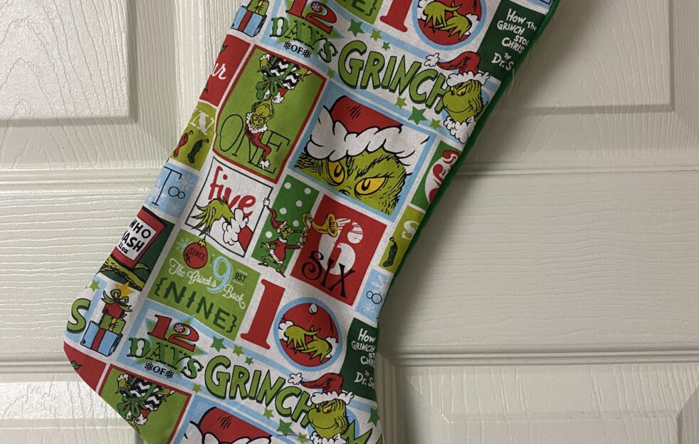 12 Days of Grinchmas Christmas Stocking