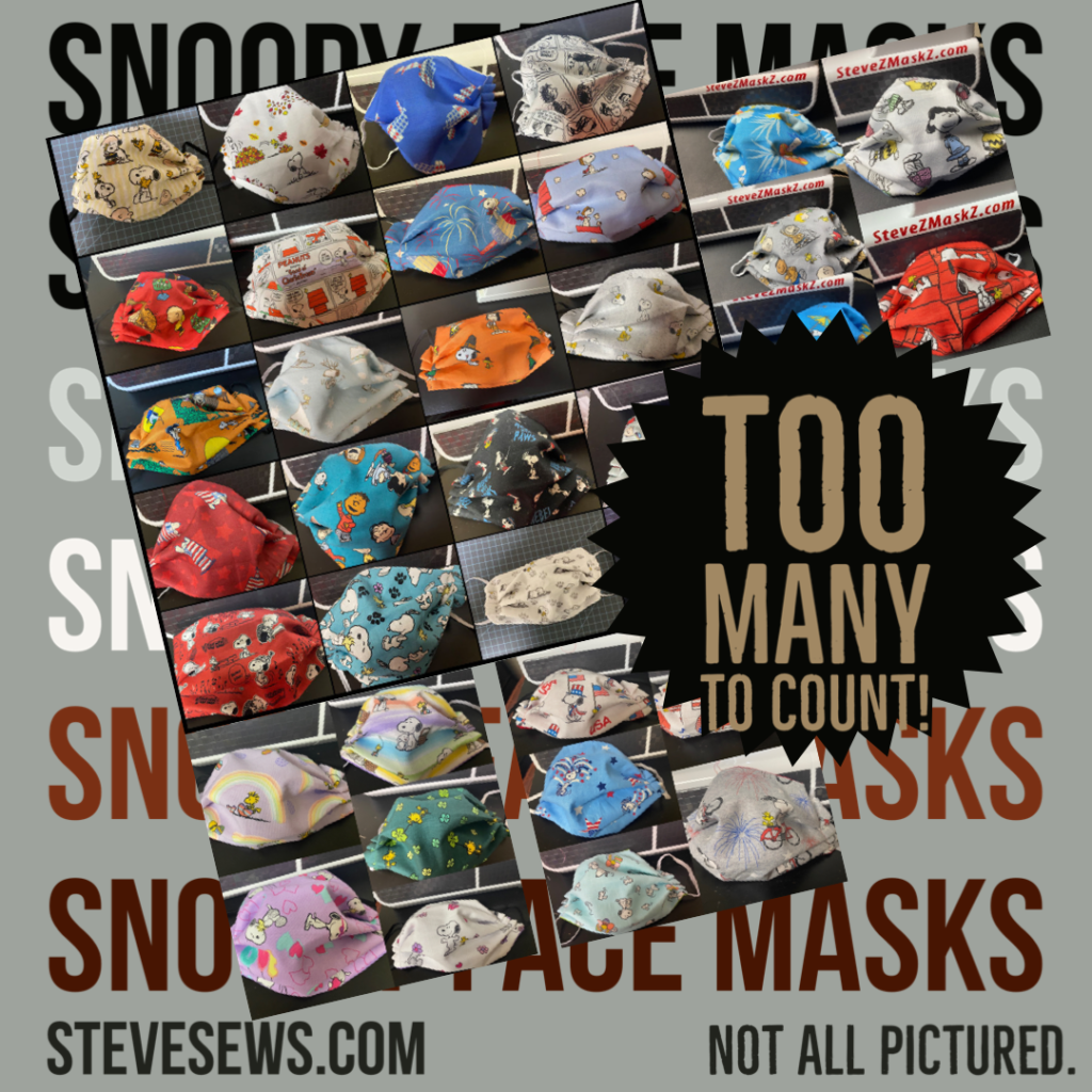 Snoopy face masks 