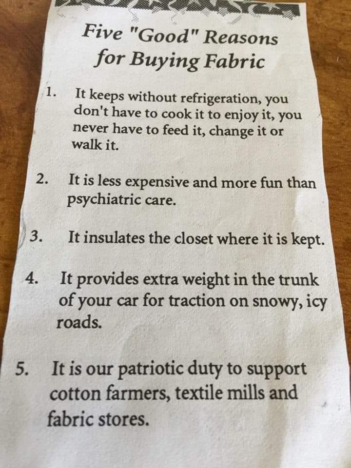 Reasons to buy fabric