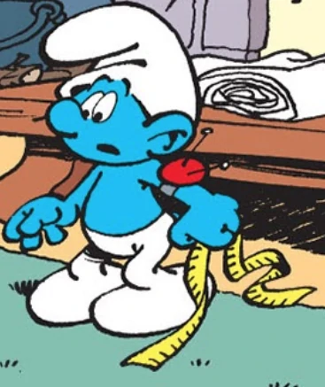 Tailor Smurf in Smurfs Sewing in Cartoons - Tv cartoons with sewing in them. I share some cartoons that had sewing in them. 