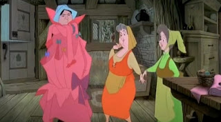 Faires sew a dress in Sleeping Beauty Sewing in Cartoons - Tv cartoons or movie cartoons with sewing in them. I share some cartoons that had sewing in them. 