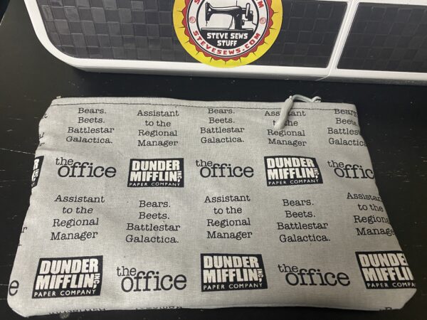 The Office Dunder Mifflin Zipper Pouch a zipper pouch based on the TV Show The Office. #TheOffice #DunderMifflin