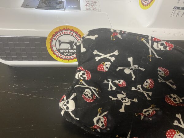 Pirate Bowl Cozy - This is a pirate-themed bowl cozy. Great to hold your heated bowl. #BowlCozy #BowlCozies #Pirate #Pirates