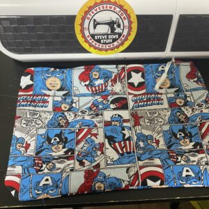 Captain America Comic Zipper Pouch - this zipper pouch features a comic style of Captain America. #CaptainAmerica #Comic #ZipperPouch