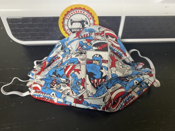 Captain America Comic Face Mask - face mask with comics of Captain America. #FaceMask #CaptainAmerica