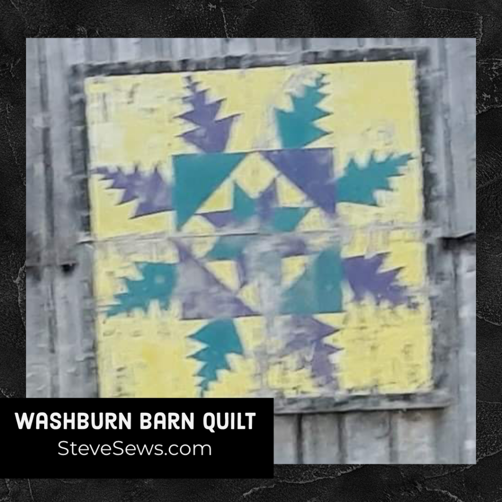 Washburn Barn Quilt - Here Is a barn quilt located in Washburn, TN. #Washburn #BarnQuilt 