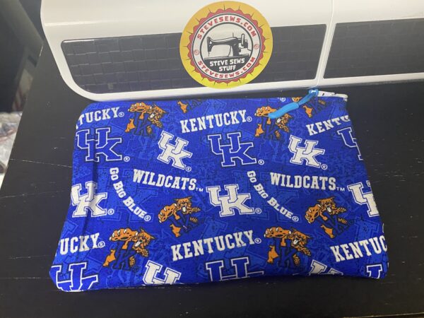 University of Kentucky Zipper Pouch - A Blue & White zipper pouch for the University of Kentucky Wildcats. #Wildcats #Kentucky #UniveristyofKentucky #KYWildcats