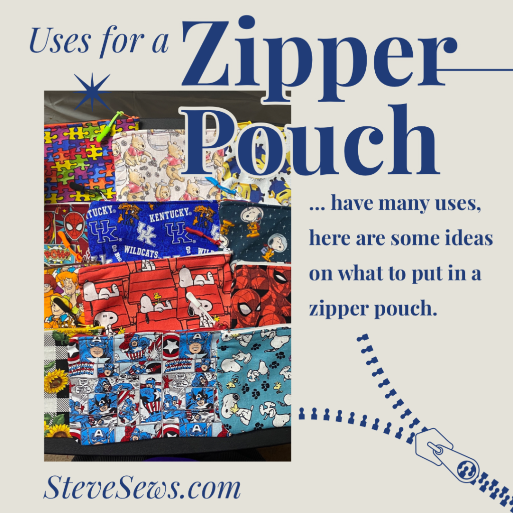 uses for a zipper pouch things youc an store in a zipper pouch