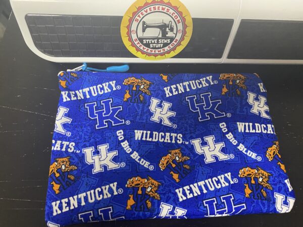 University of Kentucky Zipper Pouch - A Blue & White zipper pouch for the University of Kentucky Wildcats. #Wildcats #Kentucky #UniveristyofKentucky #KYWildcats