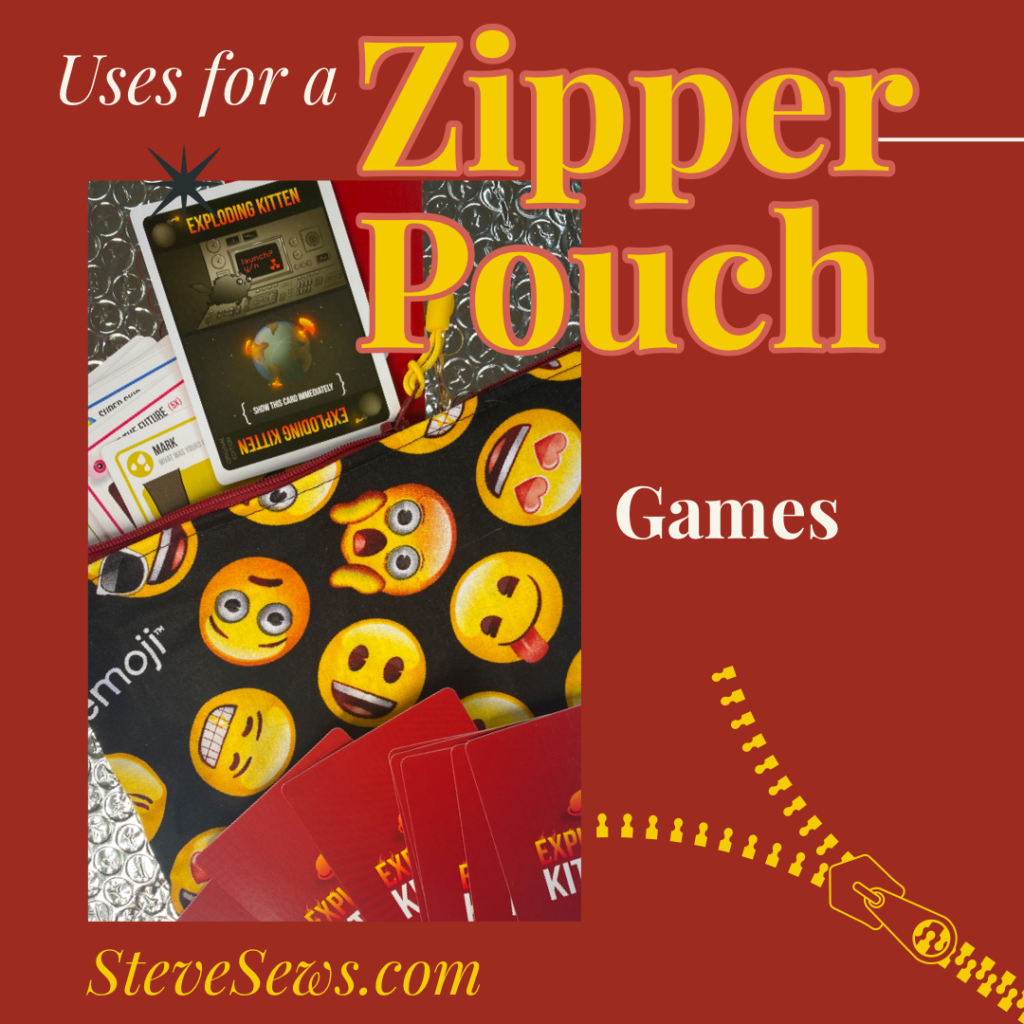 All of those pocket traveling games and even card games will be a great place to put inside a zipper pouch. Emoji Zipper Pouch. 