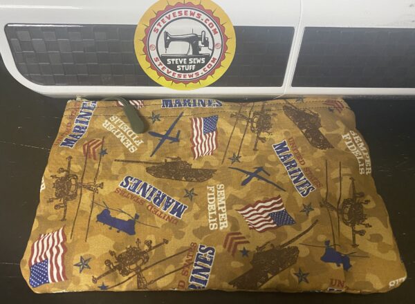 Marines Zipper Pouch - A zipper pouch for that person who has served or currently serving in the United States Marine Corp. #USMC #Marines #SemperFi #SemperFidelis