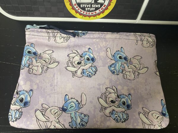 Stitch & Angel Zipper Pouch - this zipper pouch has Stitch and Angel on it. #Stitich #Angel