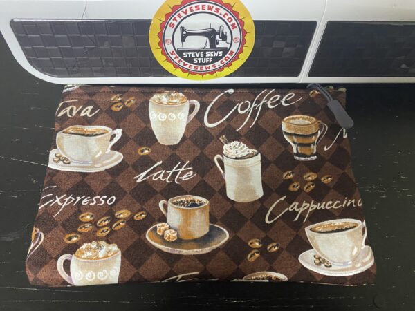 Coffee Zipper Pouch - a coffee-themed zipper pouch. #coffee #barista