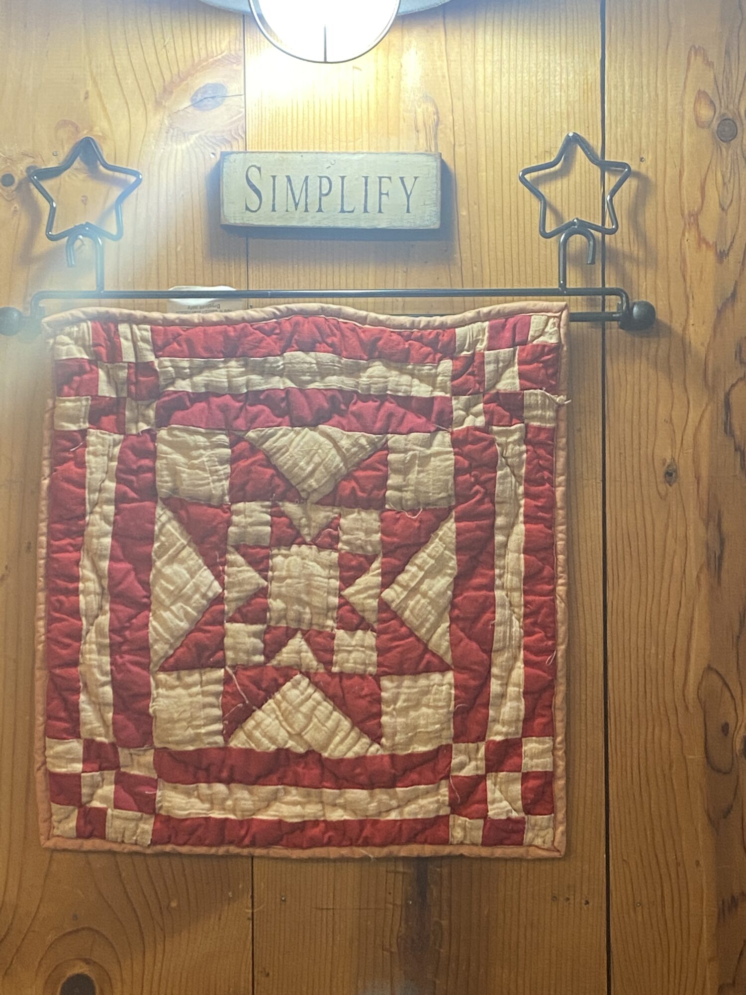 Quilted Quilt Block on Display ​at the Taste of Dandridge 